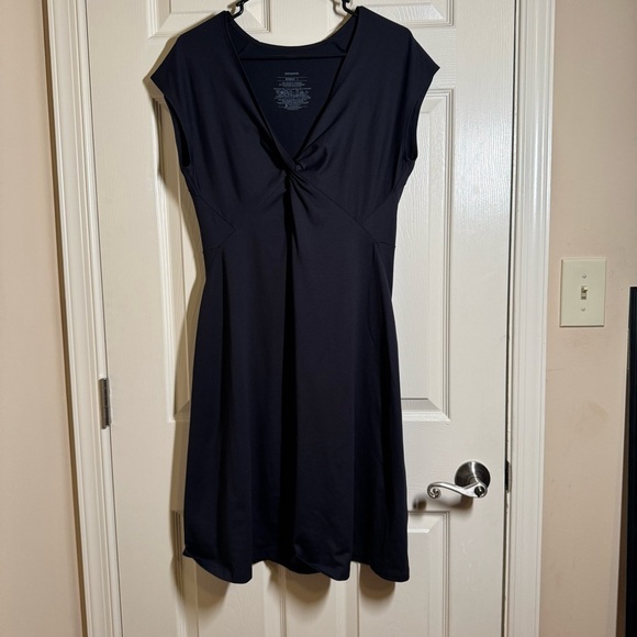 Patagonia Black Midi Dress Size L - Picture 1 of 9